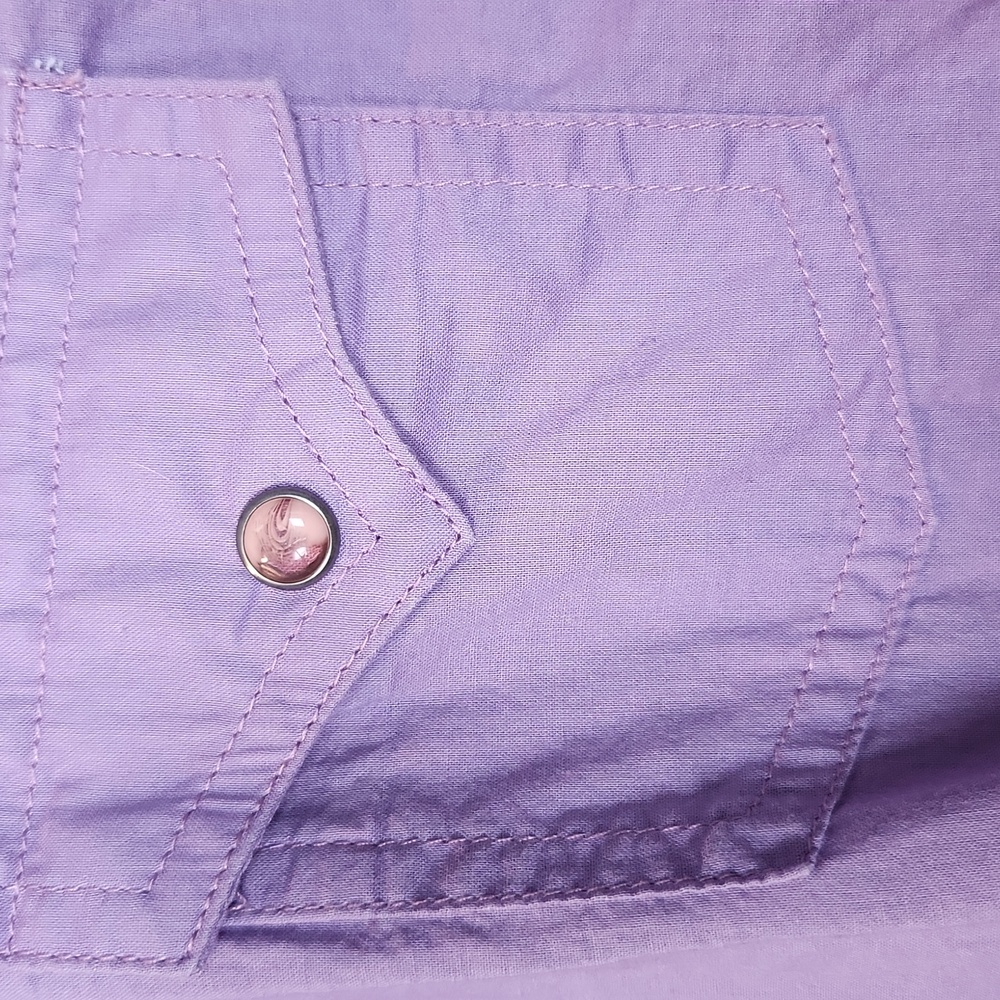 Twenty X Western Purple Embroidered Shirt Size Large - Picture 6 of 12